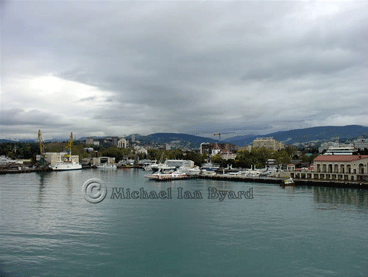 Approaching Sochi Harbour